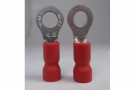 thumbnail image of RVL1-4 Ring Terminal 22 16 AWG number 8 Stud Vinyl Insulated 