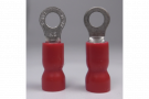 thumbnail image of RVS1-2 Ring Terminal 22 16 AWG number 4 Stud Vinyl Insulated 